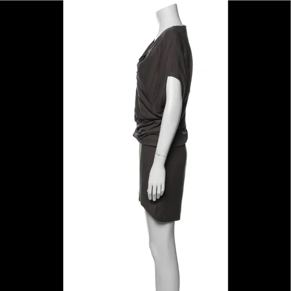 HELMUT LANG black Cowl Neck Mini Dress - Picture 4 of 5